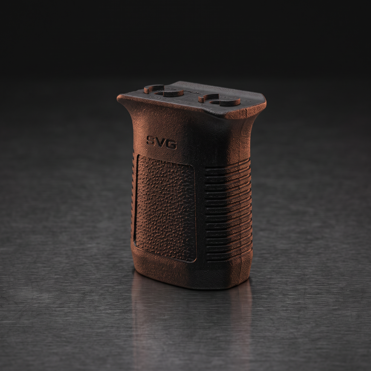 M-LOK Accessories – Magpul M-LOK SVG short vertical grip on a dark steel surface