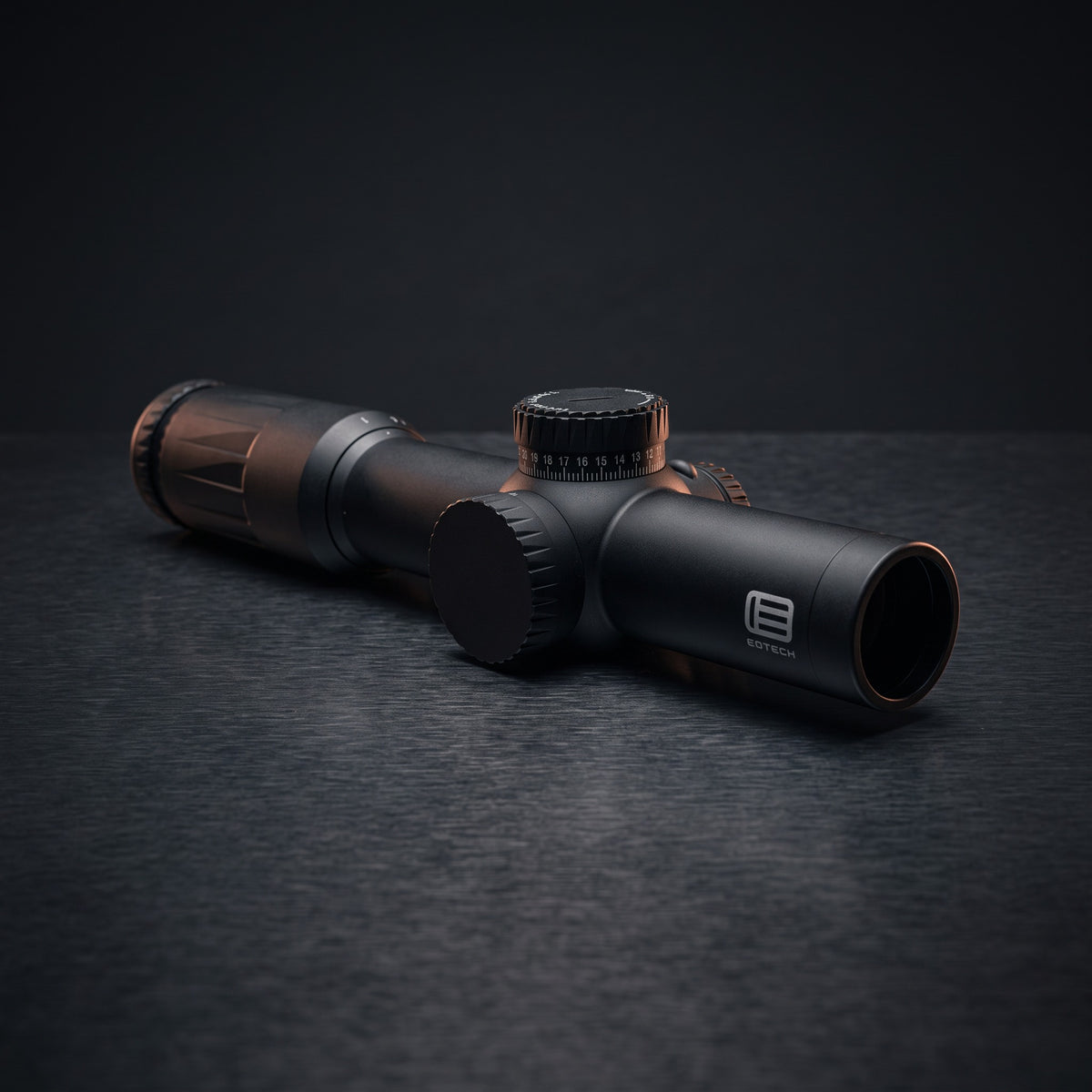 Rifle Scopes – EOTech Vudu 1-10x28 LPVO rifle scope on a dark steel surface
