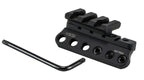 BCM 1913 Light Mount Modular, aluminium KeyMod light mount, with its Allen key, angled view