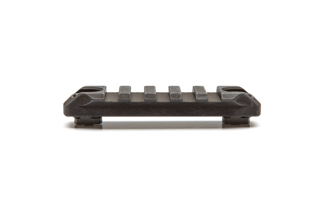 BCM 3 inch Picatinny rail section, aluminium M-LOK rail, side view
