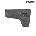 BCM Gunfighter Mod 1 SOPMOD Compartment Stock for AR-15, in black, side profile