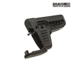 BCM Gunfighter Mod 1 SOPMOD Compartment Stock for AR-15, with the SOPMOD storage compartment open
