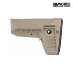 BCM Gunfighter Mod 1 SOPMOD Compartment Stock for AR-15, in Flat Dark Earth, side profile