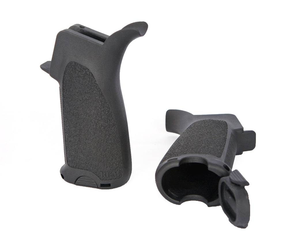 BCM Gunfighter Mod 3 Pistol Grip for AR-15/M4, with its storage core separated
