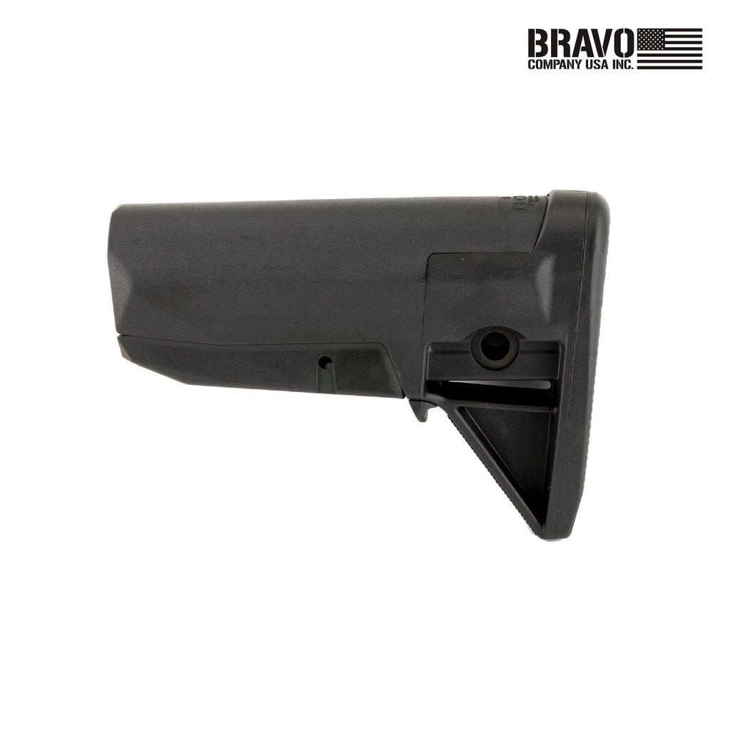 BCM Gunfighter Stock Mod 0 Mil-Spec for AR-15, in black, side profile