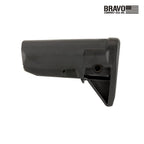 BCM Gunfighter Stock Mod 0 Mil-Spec for AR-15, in black, side profile