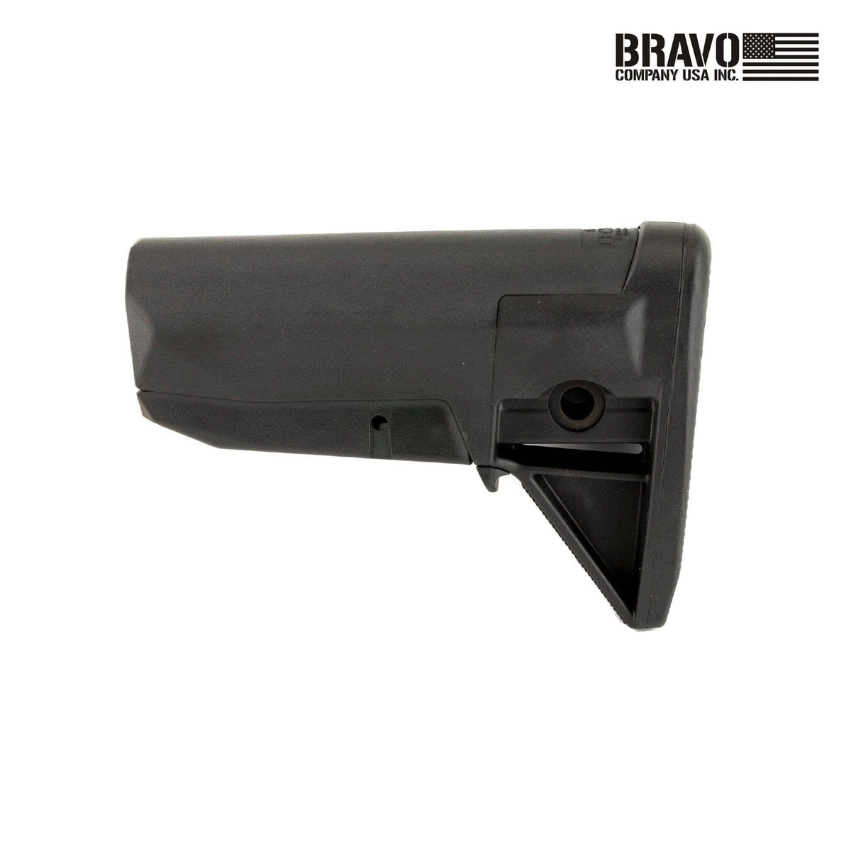 BCM Gunfighter Stock Mod 0 Mil-Spec for AR-15, in black, side profile