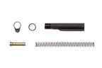 BCM Milspec carbine stock hardware mounting kit, hardware kit parts laid out side by side