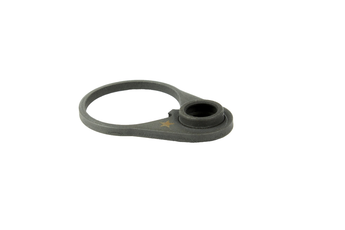 BCM QD end plate steel receiver end plate, angled view