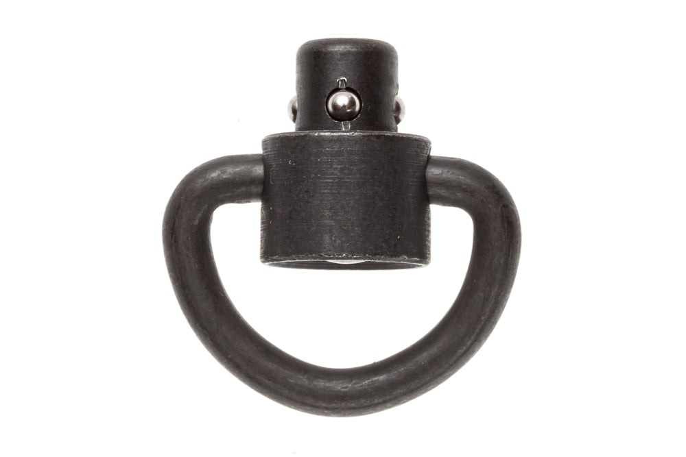 BCM QD sling swivel 1 inch D-ring in carbon steel, front view