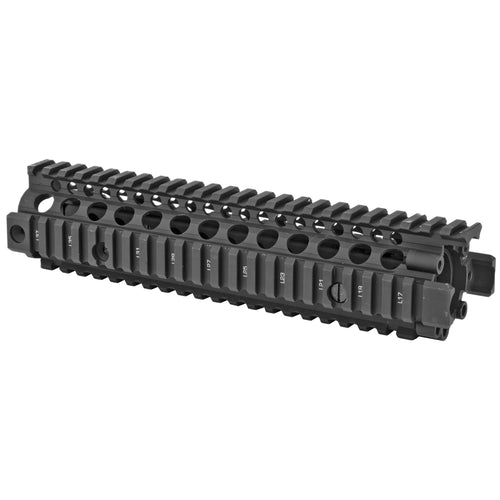 Daniel Defense MK18 RIS II quad rail in Black, side view, 01-004-08020-006