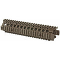 Daniel Defense MK18 RIS II quad rail in FDE, side view, 01-004-08020-011