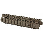 Daniel Defense MK18 RIS II quad rail in FDE, side view, 01-004-08020-011
