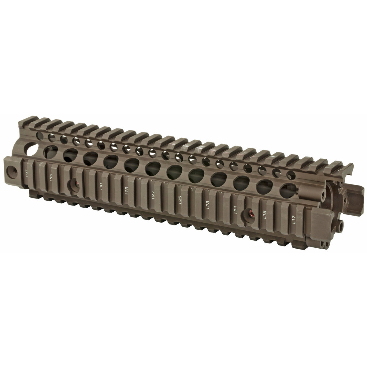 Daniel Defense MK18 RIS II quad rail in FDE, side view, 01-004-08020-011