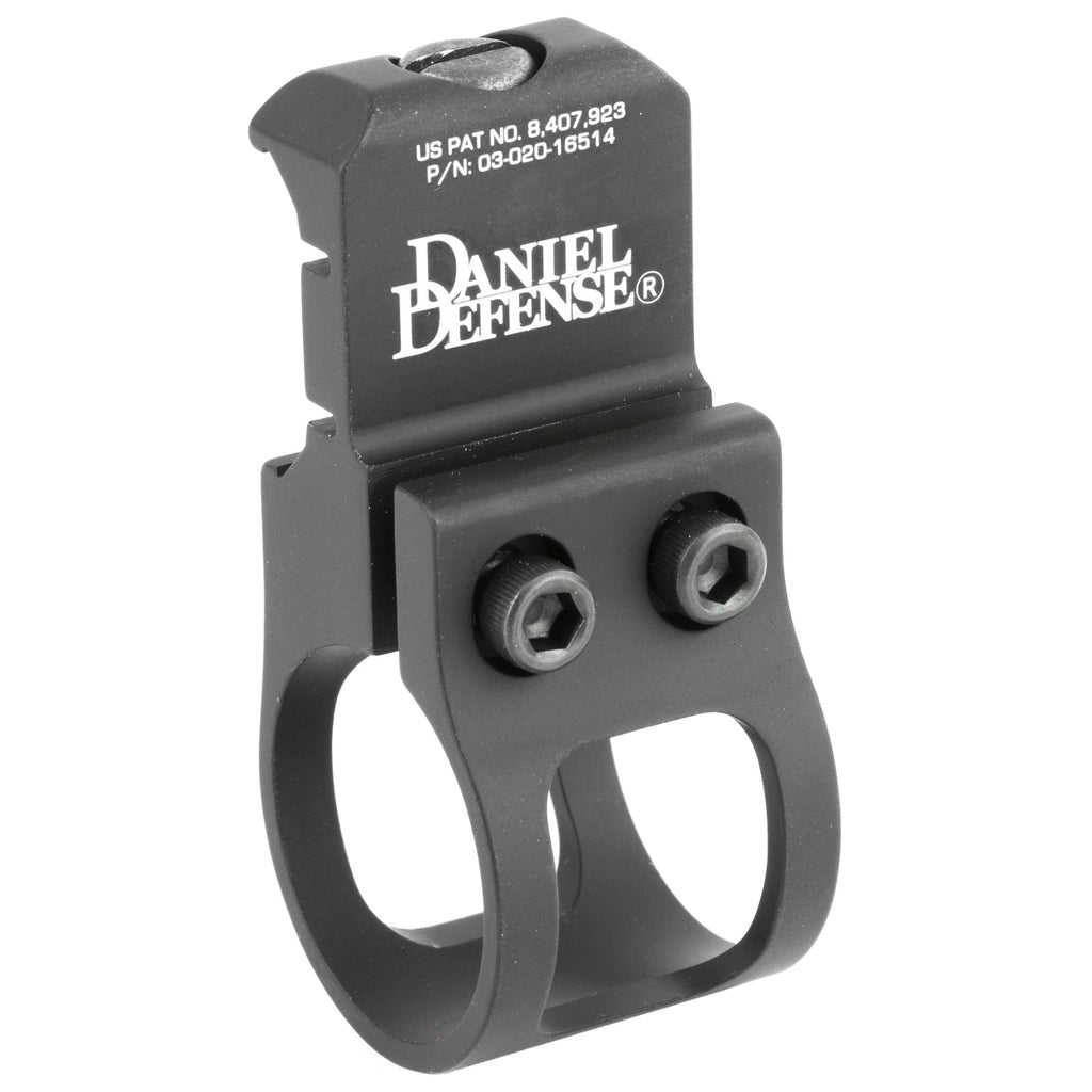 Daniel Defense offset flashlight mount, front view with DD logo, 03-020-16514