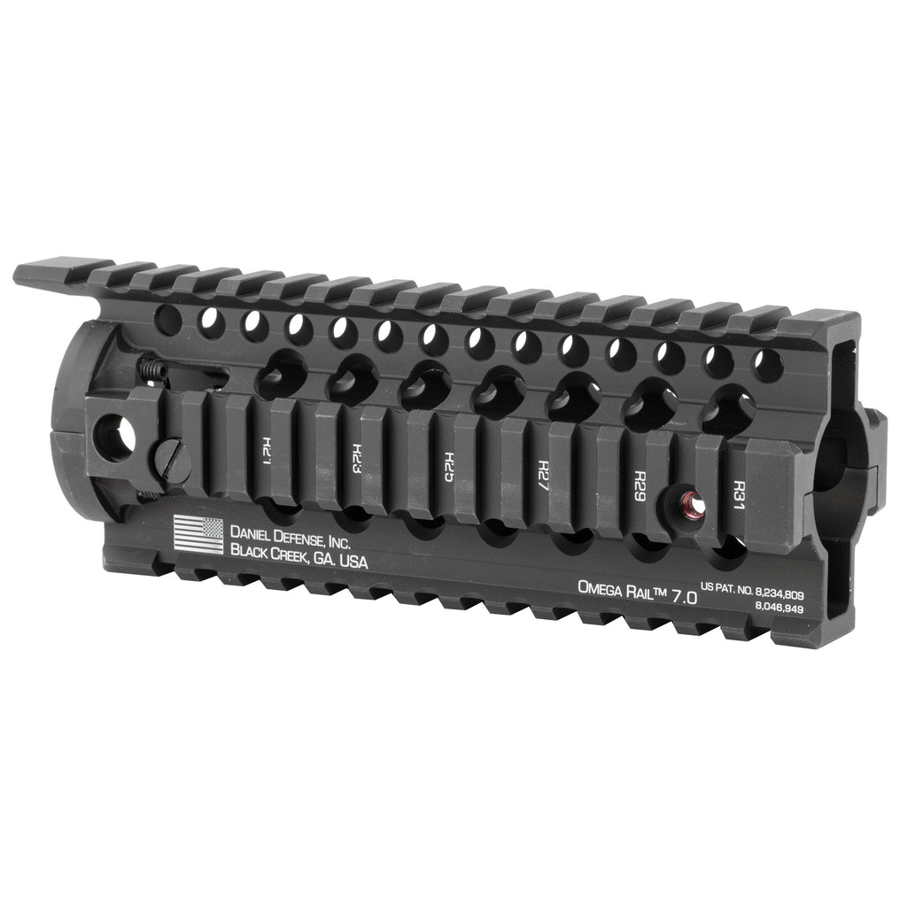 Daniel Defense Omega Rail 7.0 free-float quad rail handguard, side view, 01-005-10001