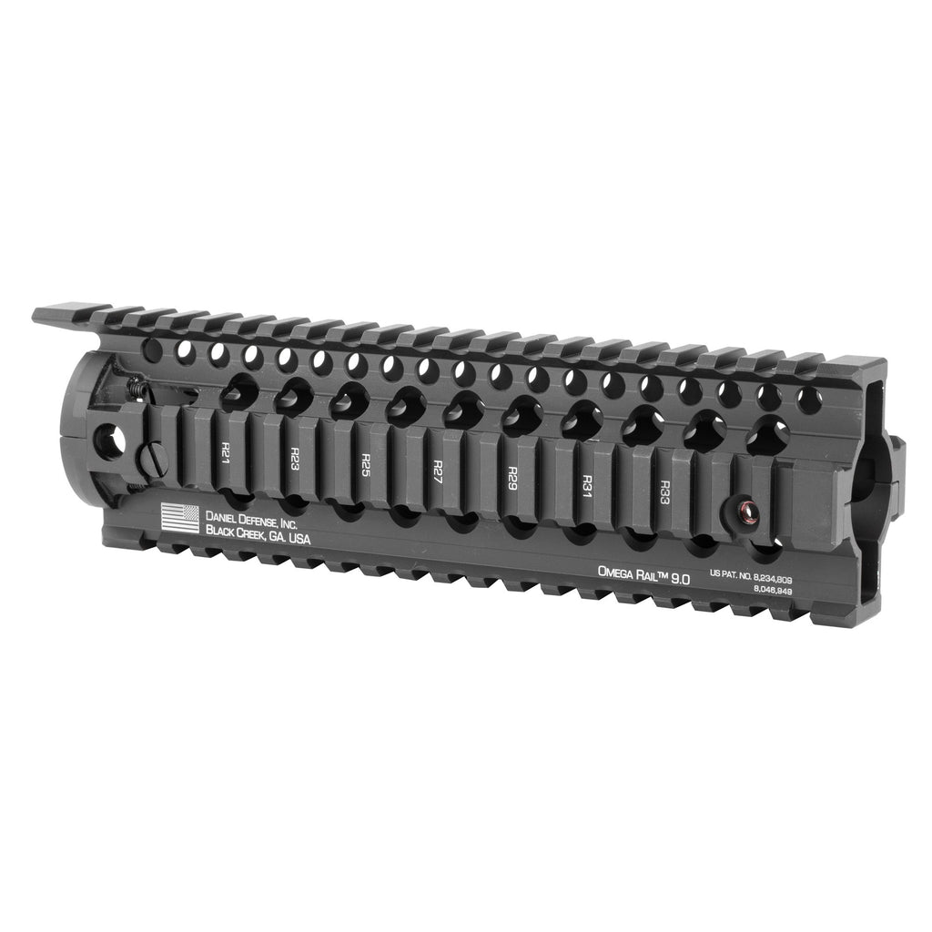 Daniel Defense Omega Rail 9.0 free-float quad rail handguard, side view, 01-005-10002