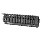 Daniel Defense Omega Rail 9.0 free-float quad rail handguard, side view, 01-005-10002