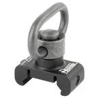 Daniel Defense rail mount QD attachment point with swivel, angled view