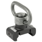 Daniel Defense rail mount QD attachment point with swivel fitted, front view, 03-021-30029