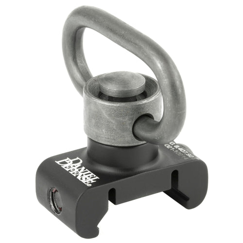 Daniel Defense rail mount QD attachment point with swivel fitted, front view, 03-021-30029