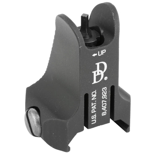 Daniel Defense fixed front sight, front view showing the UP arrow and DD logo, 19-017-04013