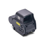 EXPS3-DCR holographic sight in black with its integrated quick-detach lever mount for Picatinny rails