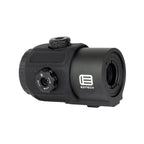 EOTech G43 3x magnifier in black showing the tool-free windage and elevation adjustment