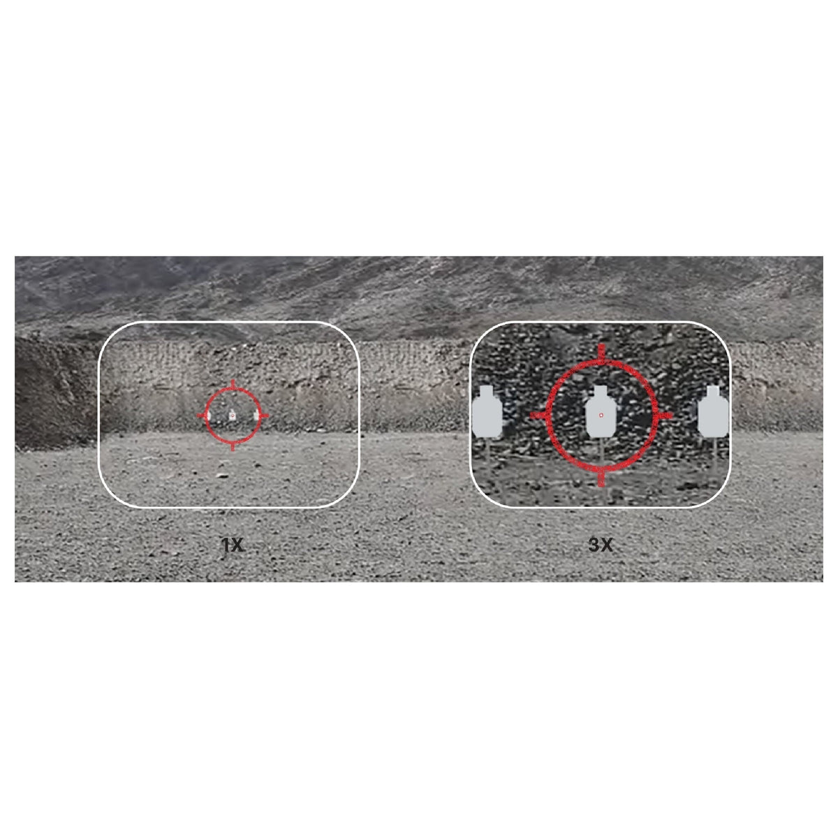 EOTech G43 3x magnifier body in black, ready for an existing flip-to-side or offset base