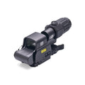 EOTech HHS II hybrid system pairing the EXPS2-2 holographic sight with the G33 3x magnifier