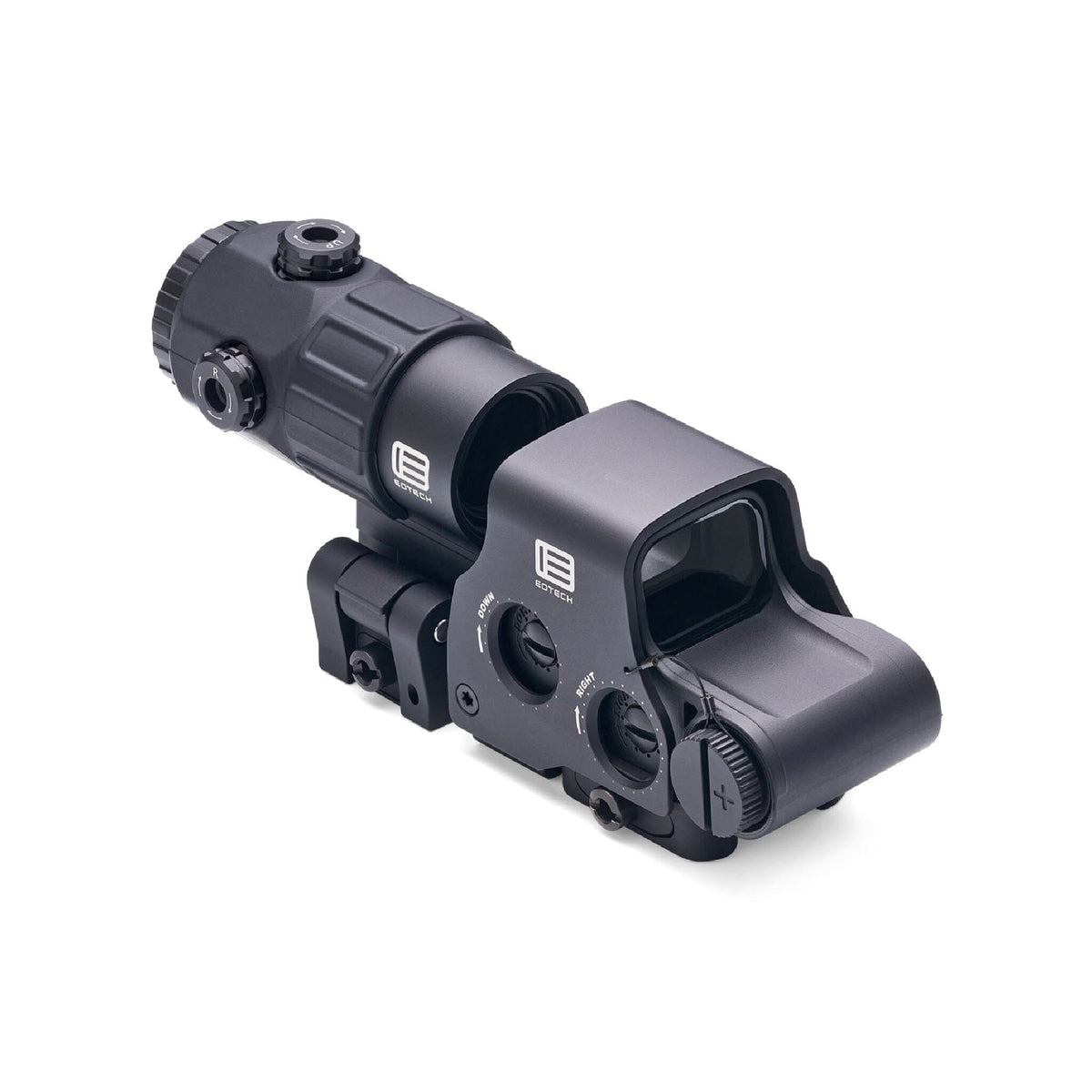 EOTech HHS V showing the 68 MOA ring reticle with its four 1 MOA aiming dots in red