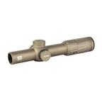 EOTech Vudu 1-10x28 LPVO in tan with the SR4 MOA reticle set in the first focal plane