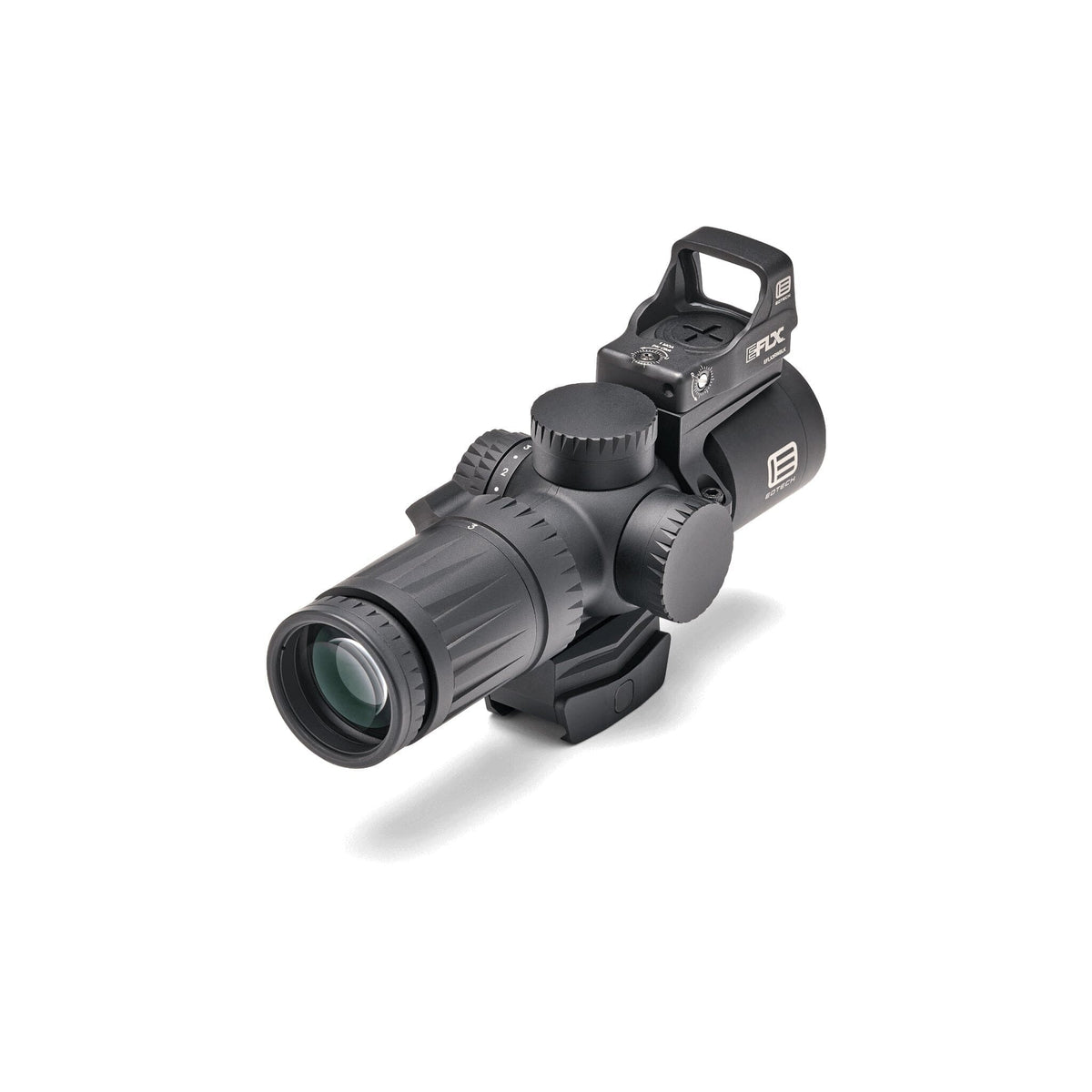 EOTech EFLX red dot supplied with the Vudu 3-9x32 package, shown with its ring mount