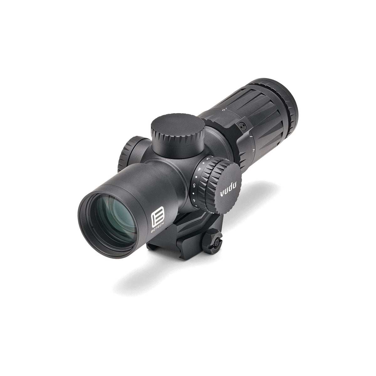 EOTech Vudu 3-9x32 rifle scope in matte black with the MD6 MOA reticle in the second focal plane