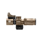 EOTech Vudu 3-9x32 in tan with the second focal plane MR5 MRAD reticle and EFLX red dot