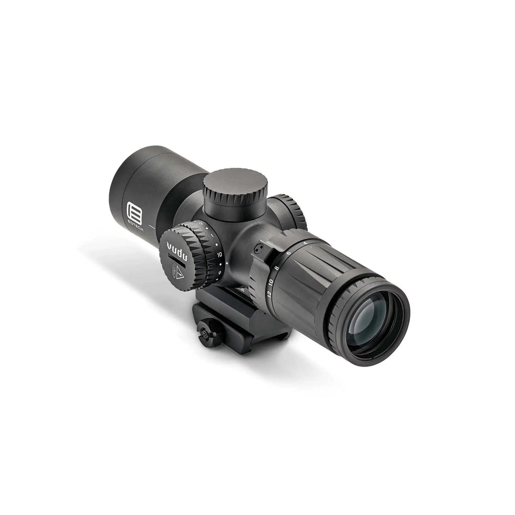 EOTech Vudu 4-12x36 MR5 MRAD scope in matte black with a 36 mm objective bell