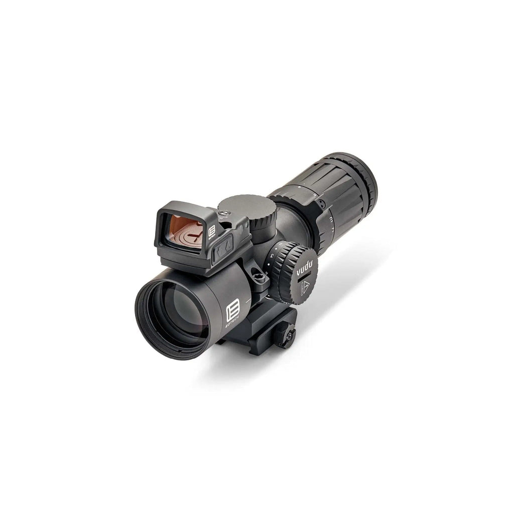 EOTech Vudu 4-12x36 MR5 MRAD scope with EFLX red dot, reticle set in the first focal plane