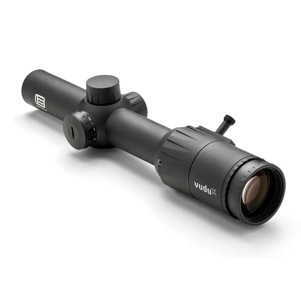 Vudu X 1-6x24 in black with the illuminated DP1 reticle set in the second focal plane