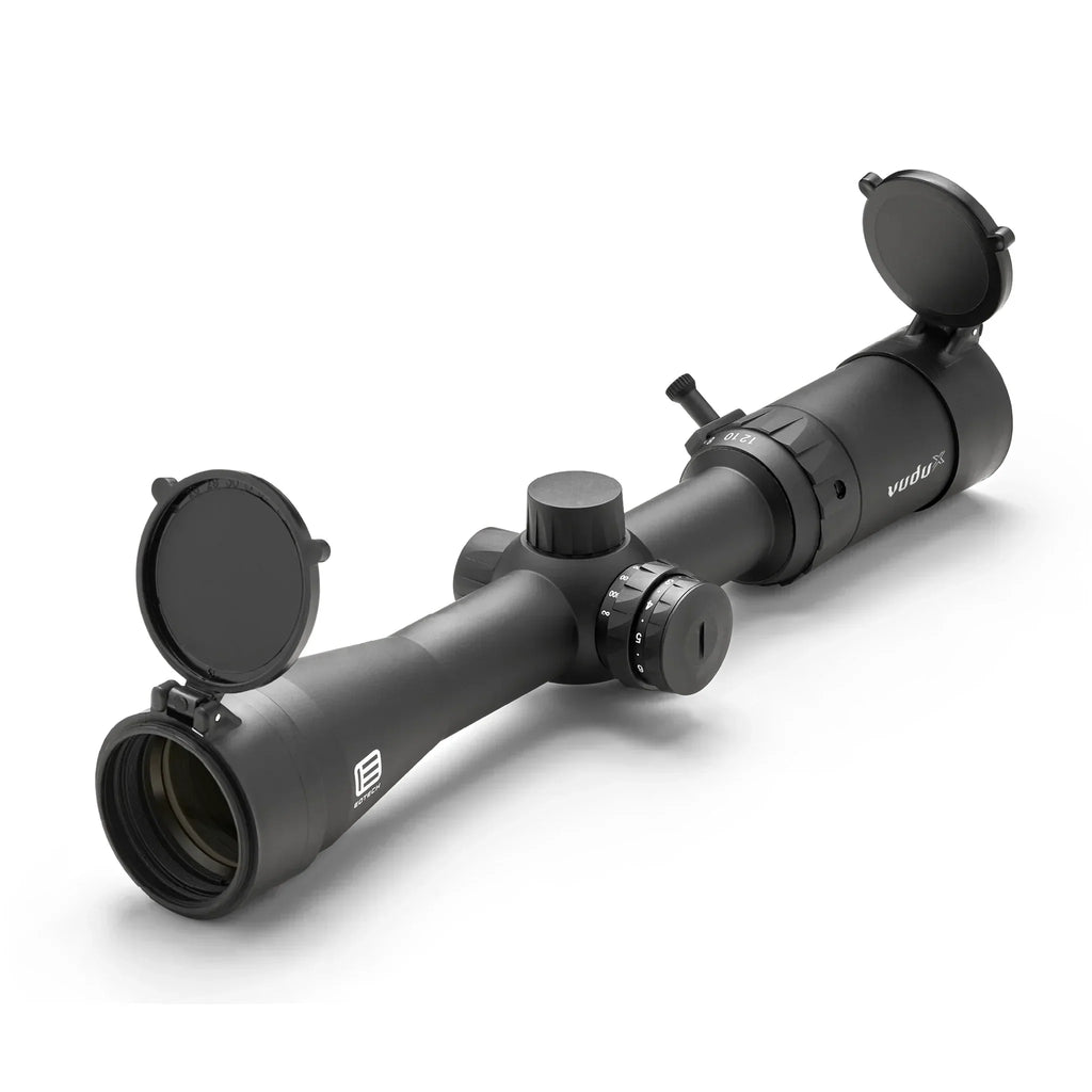 EOTech Vudu X 2-12x40 in black with the illuminated BD1 ballistic duplex second focal plane reticle