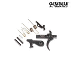 Geissele Super 3-Gun S3G Trigger - AR-15 Single-Stage, with springs and pins laid out as supplied