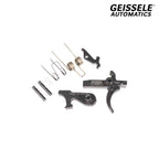 Geissele Super Semi-Automatic SSA Trigger - AR-15 Two-Stage, with springs and pins laid out as supplied