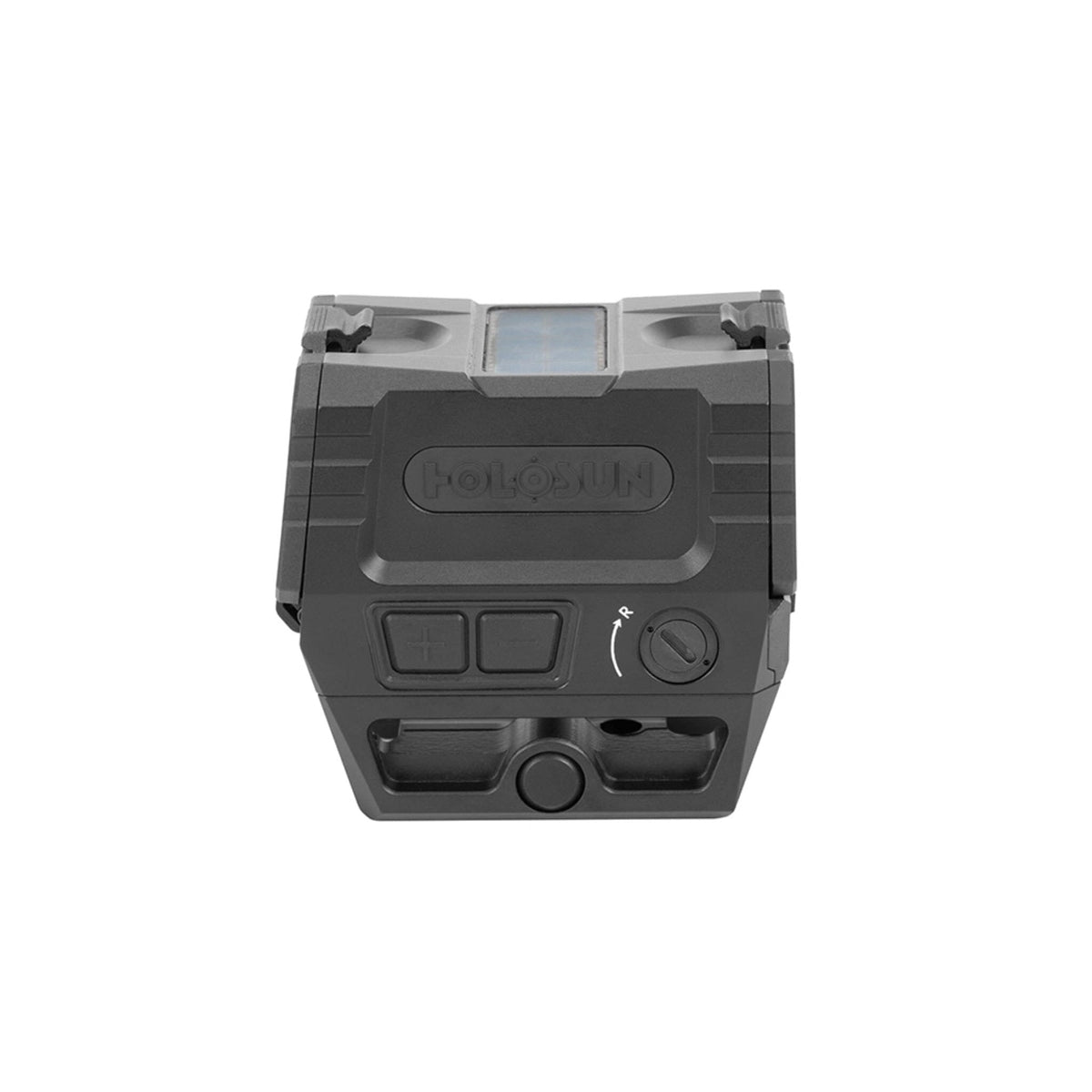 Holosun AEMS EVO green dot sight with the fully enclosed emitter sealed against rain and grit