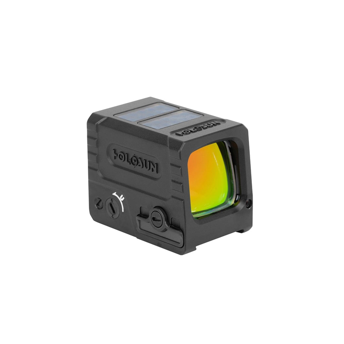 Holosun AEMS Micro red dot with Solar Failsafe backing up its CR1620 cell in daylight