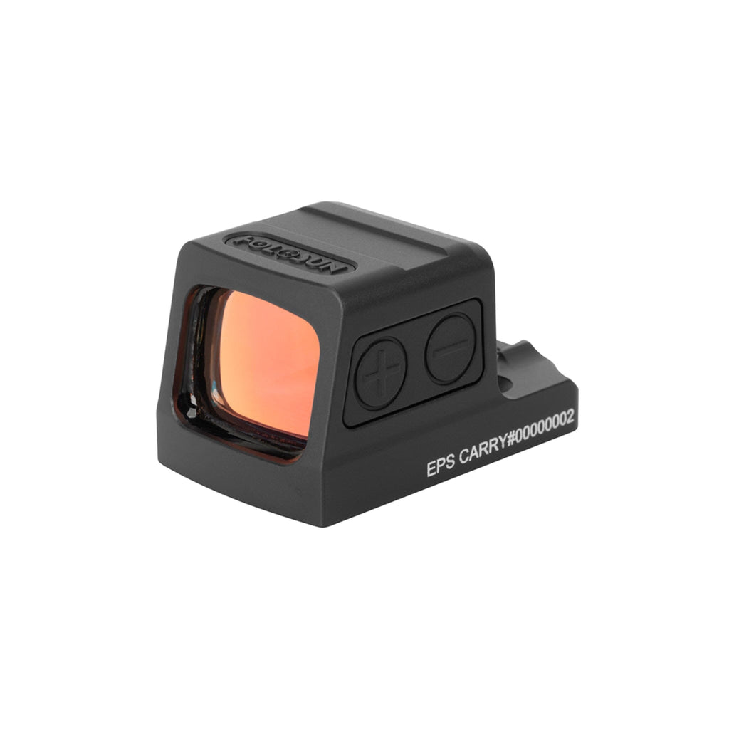 Holosun EPS-CARRY-GD-6 enclosed pistol sight projecting a single bold 6 MOA gold dot