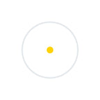 Holosun EPS Carry 6 MOA gold dot sight rated for up to 50,000 hours on one CR1620 cell