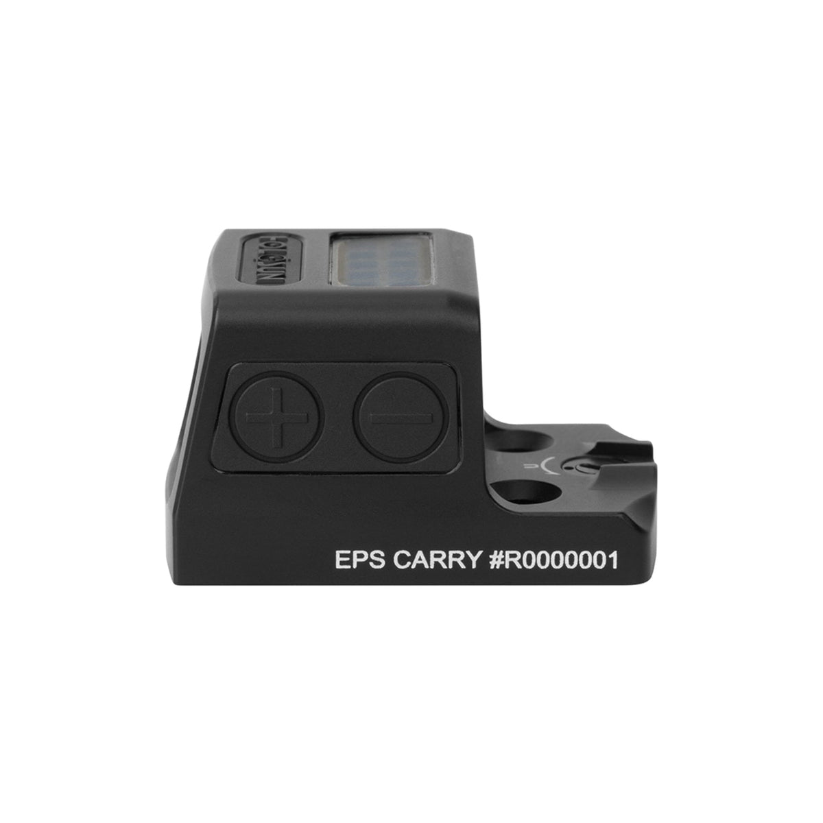 Holosun EPS Carry gold dot sight with a fully enclosed emitter sealed at both ends