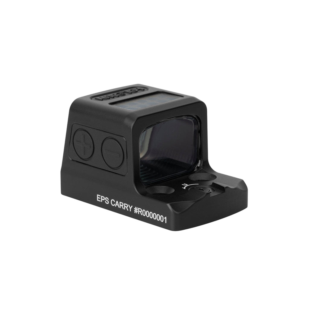 EPS-CARRY-RD-MRS red dot sight in a 7075-T6 aluminium housing weighing 1.23 oz