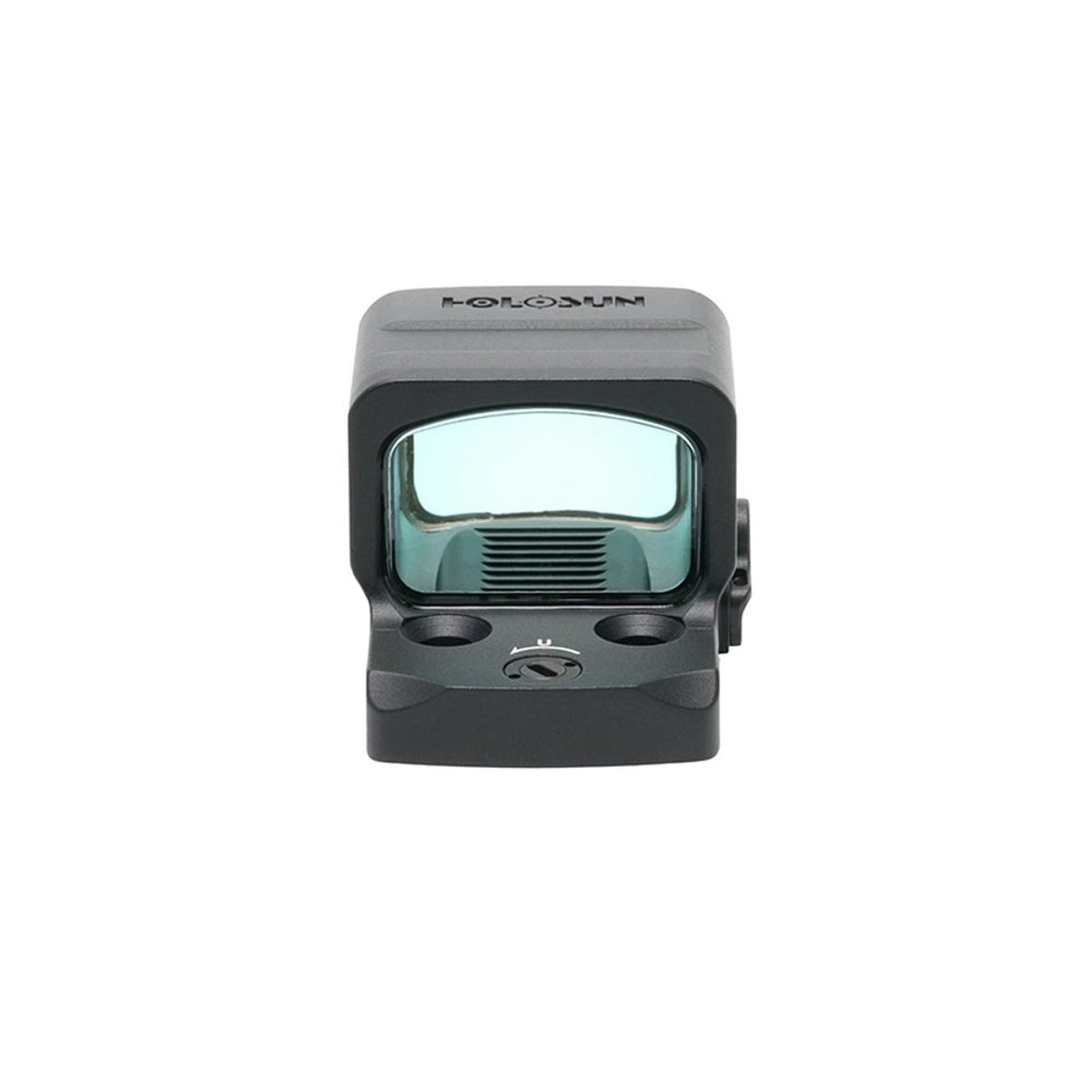 Holosun EPS CORE gold dot sight showing the side-loading CR1620 battery tray, changed in place