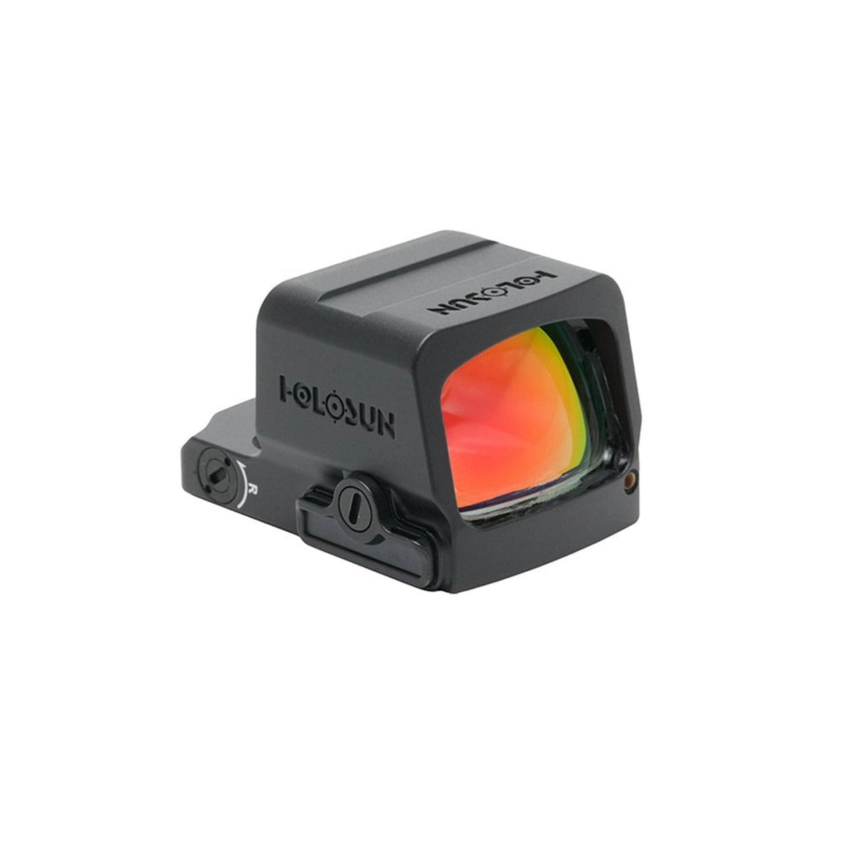 Holosun EPS CORE green dot sight showing the fixed 3 MOA green aiming dot