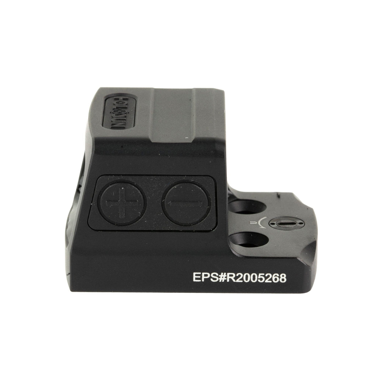 Holosun EPS 2 MOA red dot sight in its 7075-T6 aluminium housing, rated IPX8 at 1.4 oz